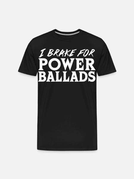 Power Ballads - Men's Premium Organic T-Shirt - black
