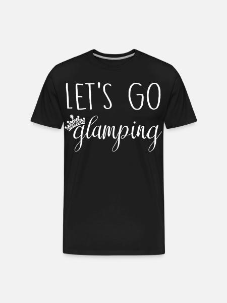 Let's Go Glamping - Men's Premium Organic T-Shirt - black