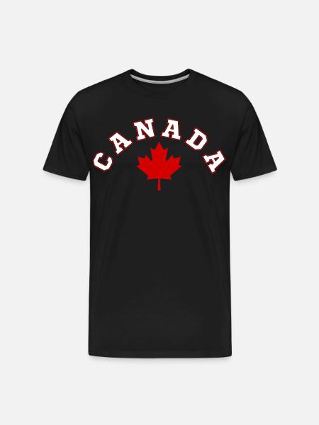 CANADA MAPLE LEAF - Men's Premium Organic T-Shirt - black