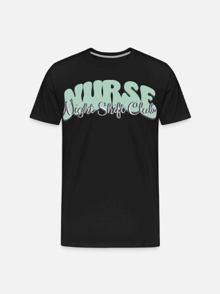 Nurse Night Shift Club - Men's Premium Organic T-Shirt - black