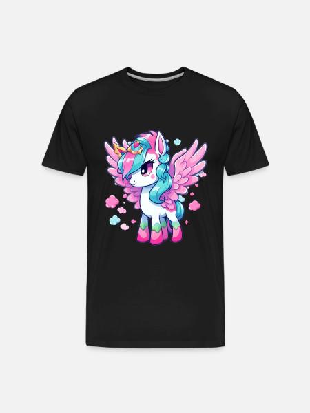 Pegasus - Men's Premium Organic T-Shirt - black