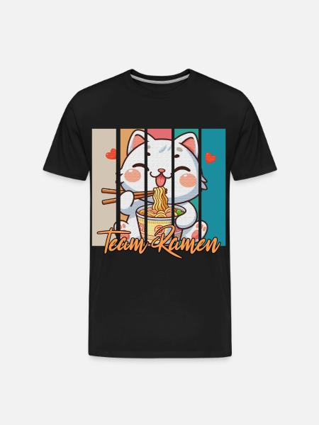 team ramen - Men's Premium Organic T-Shirt - black