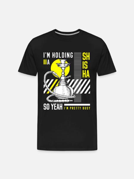 Shisha Pipe Smoking - Men's Premium Organic T-Shirt - black