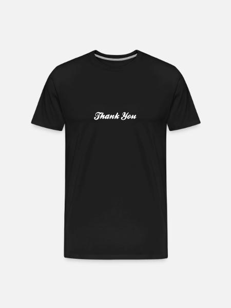 Thank You! - Men's Premium Organic T-Shirt - black