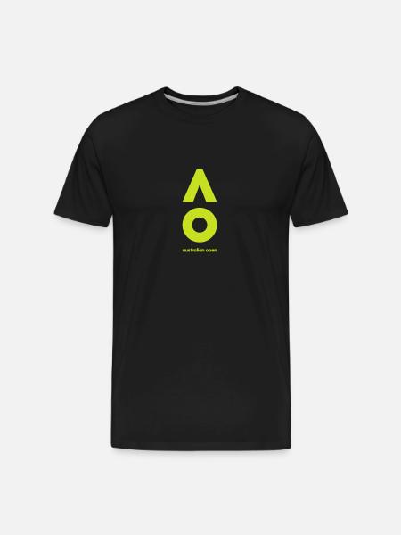 australian open logo - Men's Premium Organic T-Shirt - black