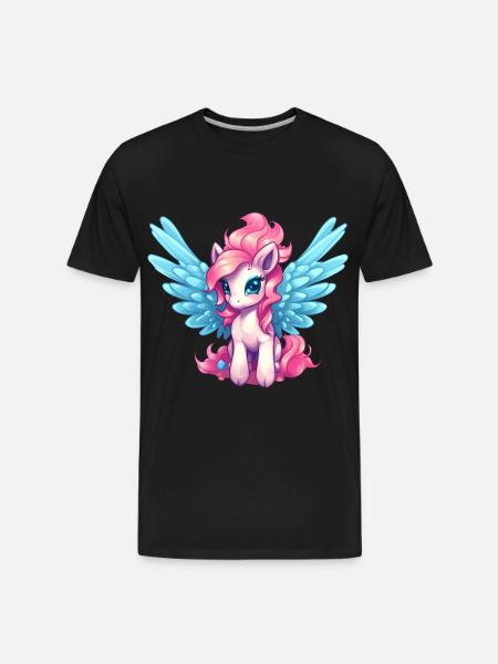 Pegasus - Men's Premium Organic T-Shirt - black