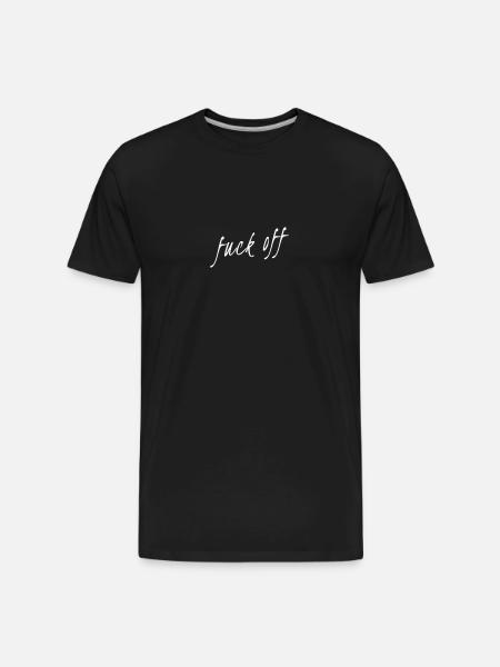 Insignia Novelty Funny Sleeve - Men's Premium Organic T-Shirt - black