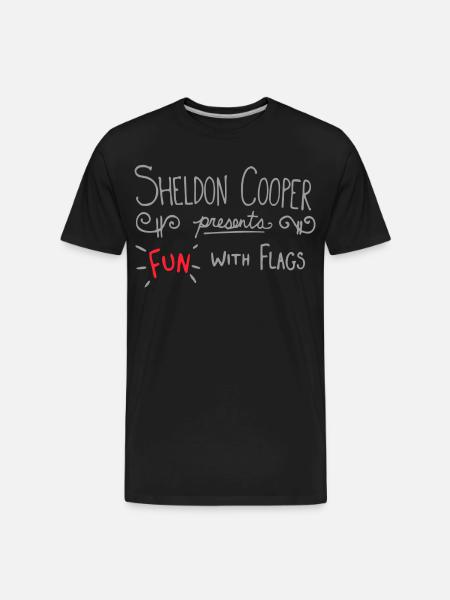 The Big Bang Theory Fun With Flags - Men's Premium Organic T-Shirt - black