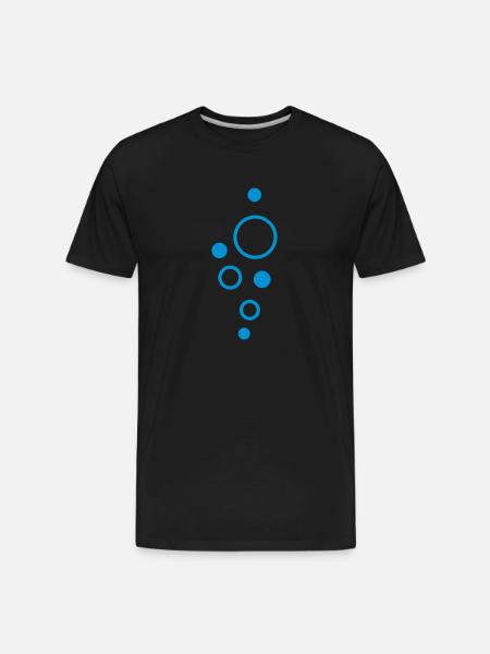 Bubbles - Men's Premium Organic T-Shirt - black