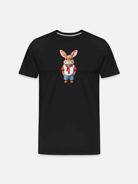 Default On the white mono - Men's Premium Organic T-Shirt - black