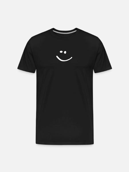 Smiley Face - Men's Premium Organic T-Shirt - black