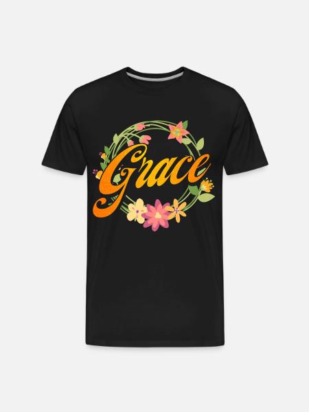 Religious Christian Inspirational Gift - Men's Premium Organic T-Shirt - black