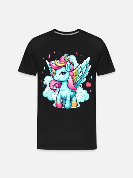 Pegasus - Men's Premium Organic T-Shirt - black