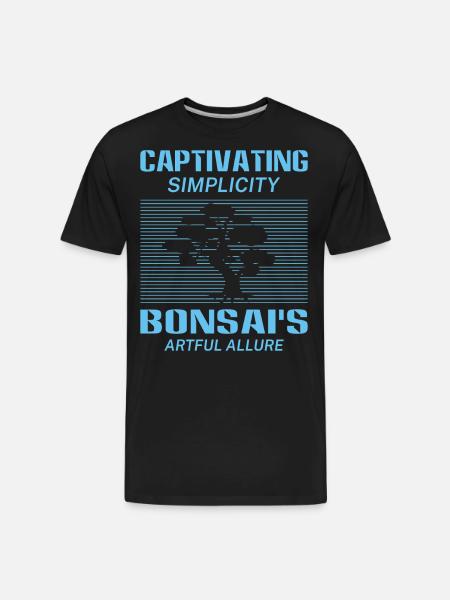 Bonsai Tree - Men's Premium Organic T-Shirt - black