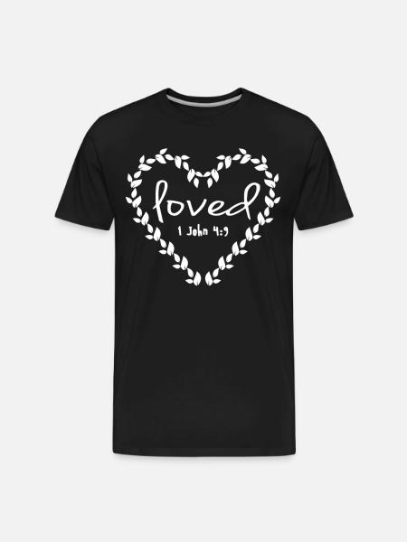 Loved Religious - Men's Premium Organic T-Shirt - black