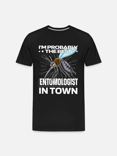 Entomology Entomologist Mosquito - Men's Premium Organic T-Shirt - black