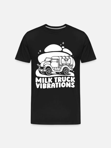 Milk Vibes Milk Truck - Men's Premium Organic T-Shirt - black