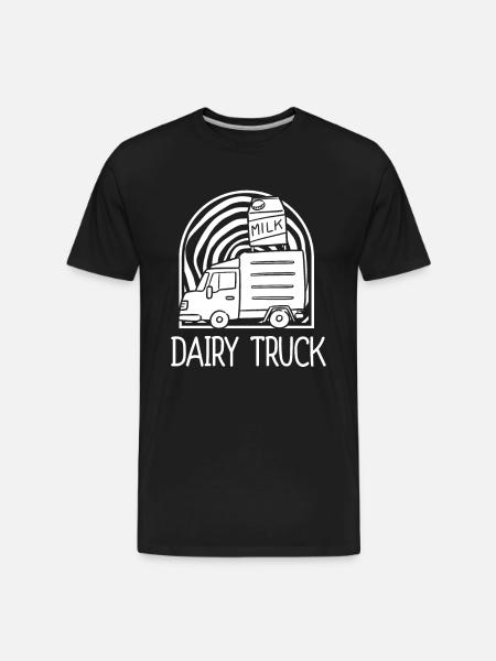 Milk Milk Truck - Men's Premium Organic T-Shirt - black