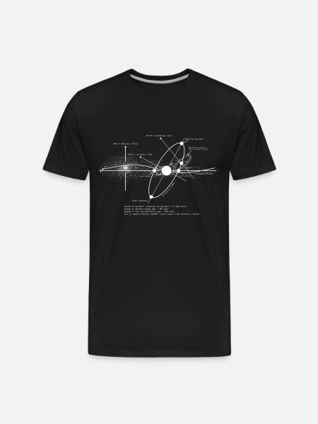 Amant d'astronomie de diagramme de systèmes solaires - T-shirt écologique Premium pour hommes - noir