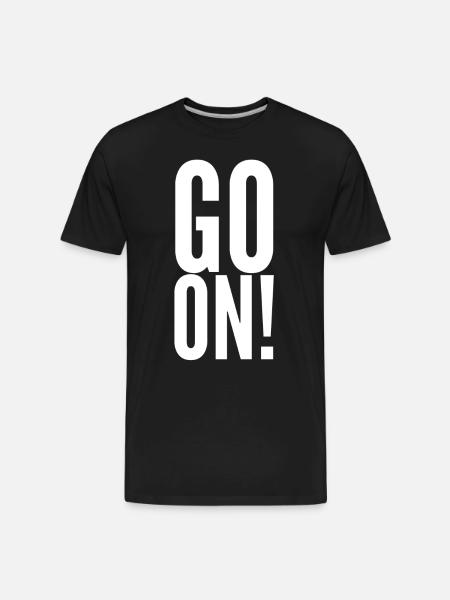 Go On - Men's Premium Organic T-Shirt - black