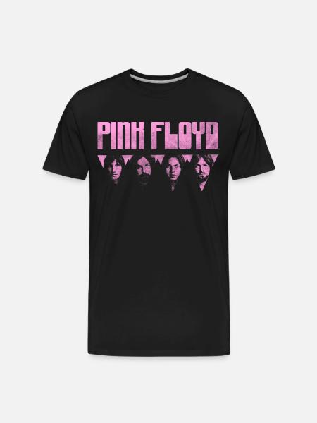 Pink Floyd Logo Pink - Men's Premium Organic T-Shirt - black