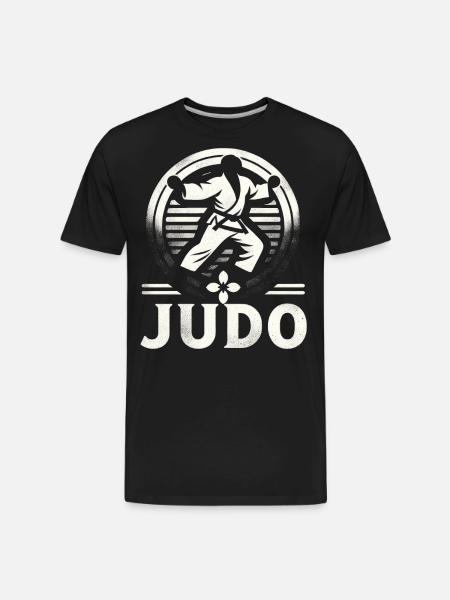 Judo Mastery Combat Emblem - Men's Premium Organic T-Shirt - black