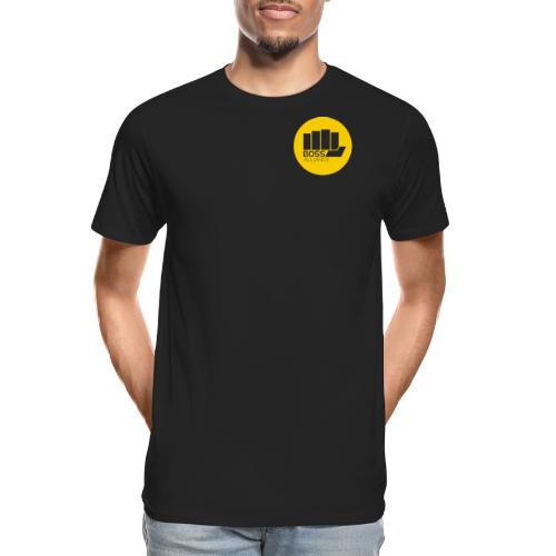 BOSS Logo - Transparent Fist - Transparent Text - Men's Premium Organic T-Shirt