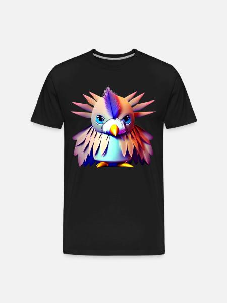 Polygon Vogel - Men's Premium Organic T-Shirt - black