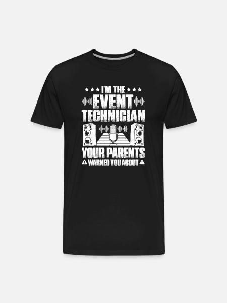 Event Technician Event Technology - Men's Premium Organic T-Shirt - black