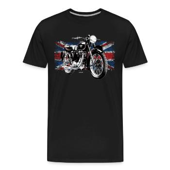 Matchless motorcycle - AUTONAUT.com - Men's Premium Organic T-Shirt - black - Front - AI Model Male 185 light (185cm)