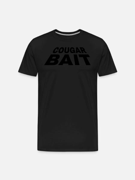 Cougar bait t shirt - Men's Premium Organic T-Shirt - black