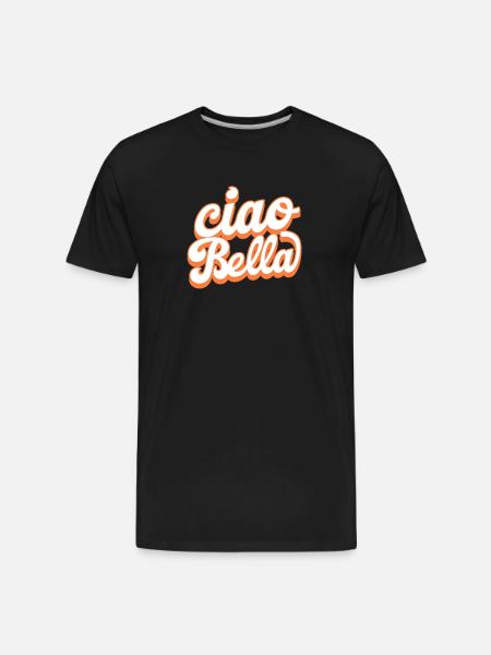 Ciao Bella - Men's Premium Organic T-Shirt - black