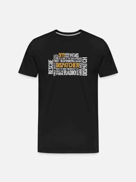 911 Dispatcher - Men's Premium Organic T-Shirt - black
