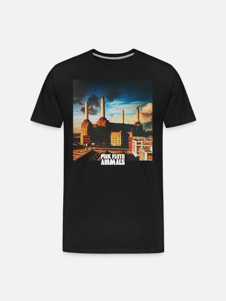 Pink Floyd Animals Album Cover - Men's Premium Organic T-Shirt - black