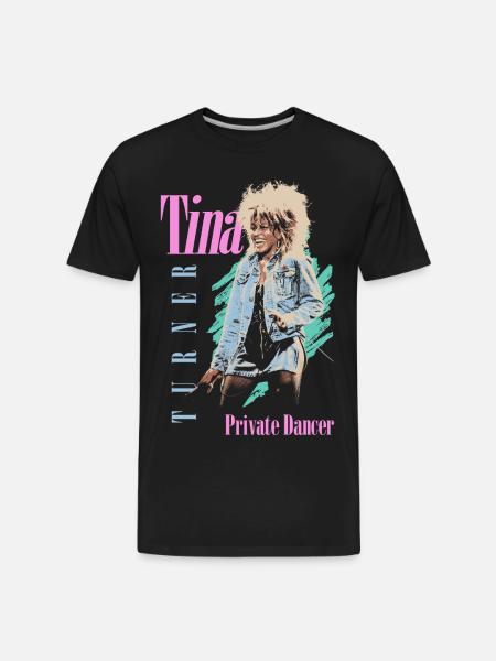Tina Turner Private Dancer Design - Men's Premium Organic T-Shirt - black