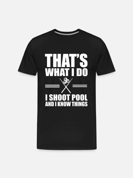 Pool Billiards - Men's Premium Organic T-Shirt - black
