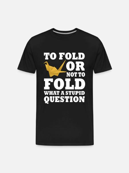 Origami Gift - Men's Premium Organic T-Shirt - black