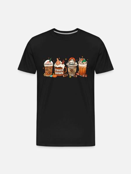 Touch Down - Men's Premium Organic T-Shirt - black
