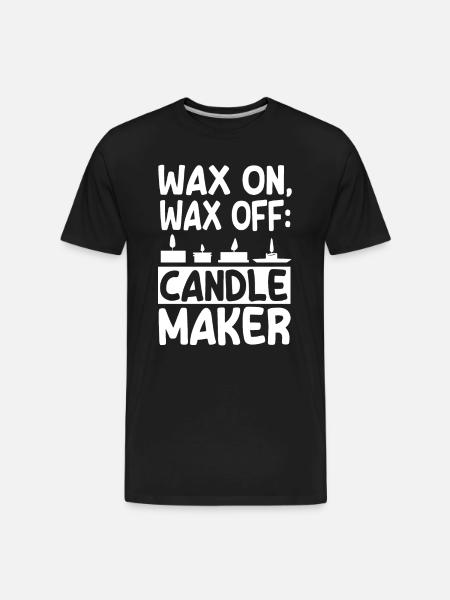 Candle Making - Men's Premium Organic T-Shirt - black