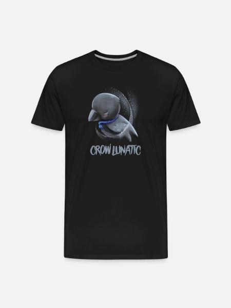 CROW / RAVENS: Raven Lunatic - Men's Premium Organic T-Shirt - black
