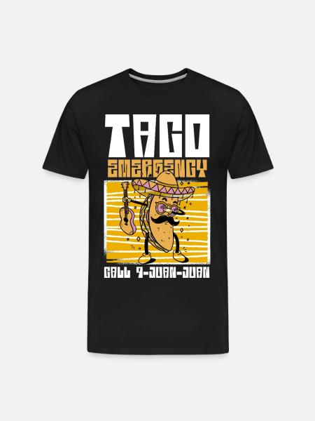 Taco Emergency Hero - Men's Premium Organic T-Shirt - black