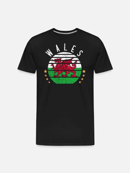 Wales Wales Wales - Men's Premium Organic T-Shirt - black
