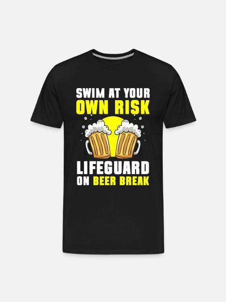 Lifeguard Pool Summer - Men's Premium Organic T-Shirt - black