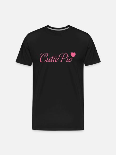 Cutie Pie - Men's Premium Organic T-Shirt - black