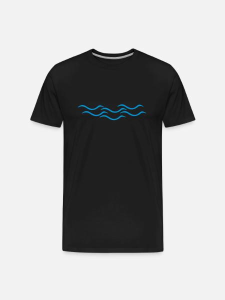 water - Men's Premium Organic T-Shirt - black