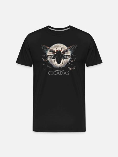 Fear-Swarm-Attack-Cicadas-Survival - Men's Premium Organic T-Shirt - black