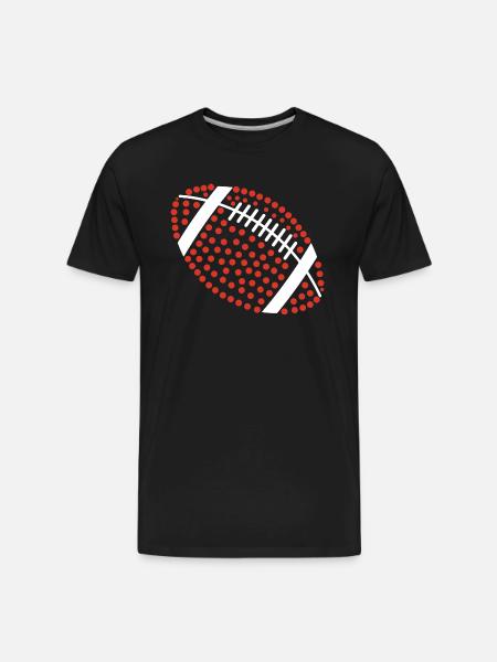 Dot American Football - Men's Premium Organic T-Shirt - black