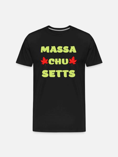 Massachusetts - Men's Premium Organic T-Shirt - black