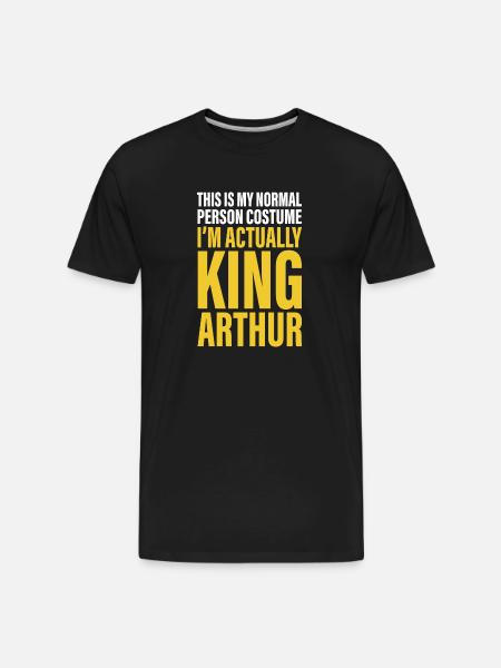 Medieval Literature King Arthur - Men's Premium Organic T-Shirt - black