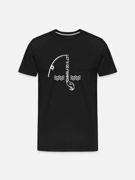 Lets Go Fishing - Men's Premium Organic T-Shirt - black